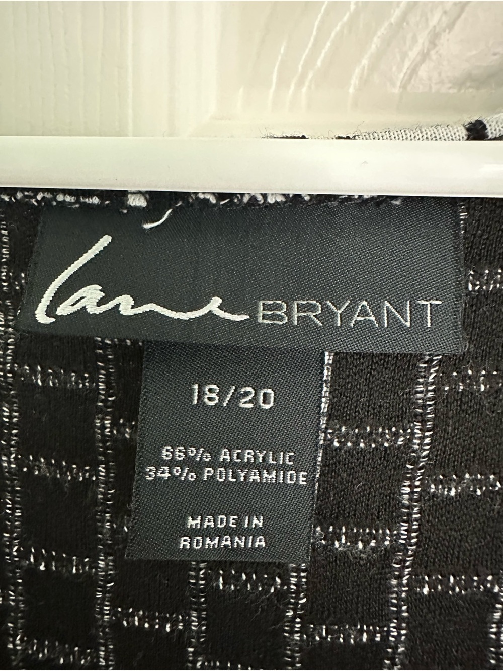 Lane Bryant Sleeveless Dress Black & White Abstract Pattern Womans Size 18/20 - Picture 2 of 4
